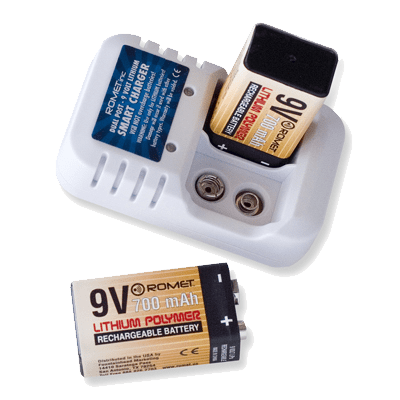 Romet 9V Lithium-ion Rechargeable Battery Set
